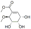 1-Cyclohexene-1-carboxylic acid, 3,4,5-trihydroxy-6-methoxy-, methyl ester, (3S,4S,5S,6S)- (9CI) Structure
