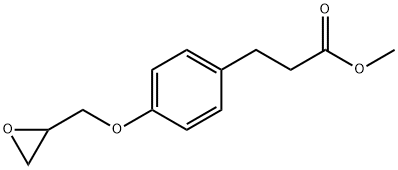 BENZENEPROPANOICACID,4-(OXIRANYLMETHOXY)-,METHYLESTER Structure