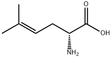 D-2-아미노-5-메틸헥스-4-에노산 구조식 이미지