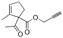 2-Cyclopentene-1-carboxylicacid,1-acetyl-2-methyl-,2-propynylester(9CI) Structure