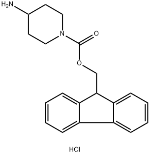4-아미노-1-N-FMOC-피페리딘염산염 구조식 이미지