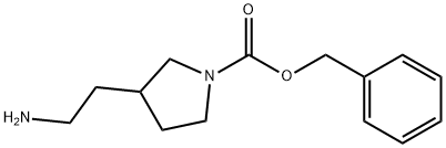 3-AMINOETHYL-1-N-CBZ-PYRROLIDINE
 Structure