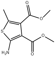 3,4-Thiophenedicarboxylicacid,2-amino-5-methyl-,dimethylester(9CI) 구조식 이미지