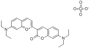 7-DIETHYLAMINO-2-(7-DIETHYLAMINO-2-OXOCHROMAN-3-YL)CHROMYLIUM PERCHLORATE 구조식 이미지