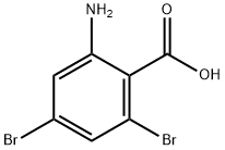 2-Amino-4,6-Dibromobenzoic Acid Structure