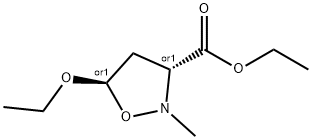 3-이속사졸리딘카르복실산,5-에톡시-2-메틸-,에틸에스테르,트랜스-(9CI) 구조식 이미지