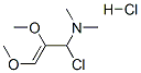 1-chloro-2,3-dimethoxy-N,N-dimethylallylamine hydrochloride Structure