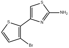 4-(3-BROMO-2-THIENYL)-1,3-THIAZOL-2-AMINE 구조식 이미지