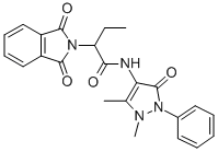 2-이소인돌린아세트아미드,N-안티피리닐-1,3-디옥소-알파-에틸- 구조식 이미지