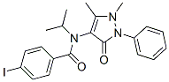 N-(1,5-dimethyl-3-oxo-2-phenyl-pyrazol-4-yl)-4-iodo-N-propan-2-yl-benz amide Structure