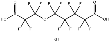 1,1,2,2,3,3,4,4-OCTAFLUORO-4-(1,1,2,2-TETRAFLUORO-2-SULFINOETHOXY)-1-BUTANESULFINIC ACID, DIPOTASSIUM SALT Structure