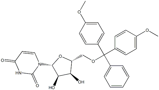 5'-O-(4,4'-Dimethoxytrityl)uridine Structure
