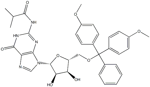 5'-O-DMTr-N2-isobutyrylguanosine Structure