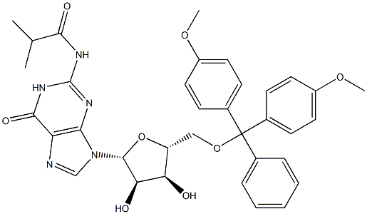 5'-O-DMTr-N2-isobutyrylguanosine 구조식 이미지