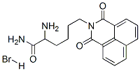 1H-벤츠(데)이소퀴놀린-2(3H)-헥산아미드,알파-아미노-1,3-디옥소-,모노하이드로브로마이드 구조식 이미지