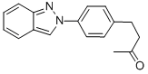 2-Butanone, 4-(4-(2H-indazol-2-yl)phenyl)- Structure