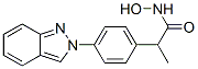 N-hydroxy-2-(4-indazol-2-ylphenyl)propanamide 구조식 이미지
