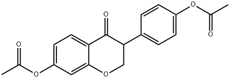 4',7-DIHYDROXYISOFLAVAN-4-ONE DIACETATE Structure