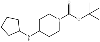 1-BOC-4-사이클로펜틸라미노-피페리딘 구조식 이미지