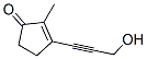 2-Cyclopenten-1-one, 3-(3-hydroxy-1-propynyl)-2-methyl- (9CI) Structure