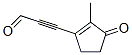 2-Propynal, 3-(2-methyl-3-oxo-1-cyclopenten-1-yl)- (9CI) Structure