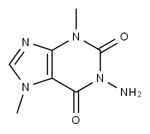 5-Amino-3,7-dimethylxanthine Structure