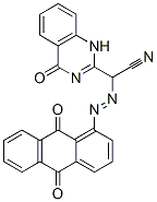 alpha-[(9,10-dihydro-9,10-dioxo-1-anthryl)azo]-1,4-dihydro-4-oxoquinazoline-2-acetonitrile Structure