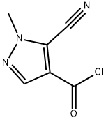 1H-Pyrazole-4-carbonyl chloride, 5-cyano-1-methyl- (9CI) Structure