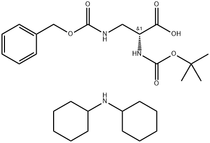 BOC-D-DAP(Z)-OH DCHA Structure