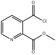 2-Pyridinecarboxylic acid, 3-(chlorocarbonyl)-, methyl ester (9CI) 구조식 이미지