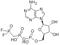 5'-ADENYLIC ACID MONOANHYDRIDE WITH (DIFLUOROPHOSPHONOMETHYL) PHOSPHONIC ACID Structure