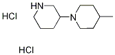 3-(4-Methyl-1-piperidinyl)piperidinedihydrochloride Structure