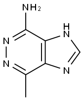 1H-Imidazo[4,5-d]pyridazin-4-amine,  7-methyl-  (9CI) 구조식 이미지