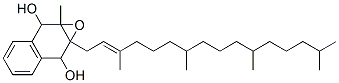 1a-methyl-7a-[(E)-3,7,11,15-tetramethylhexadec-2-enyl]-2,7-dihydronaphtho[2,3-b]oxirene-2,7-diol 구조식 이미지