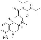6-Methyl-N-(1-methylethyl)-N-(((1-methylethyl)amino)carbonyl)ergoline- 8-carboxamide 구조식 이미지