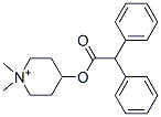 4-디페닐아세톡시-1,1-디메틸피페리디늄 구조식 이미지