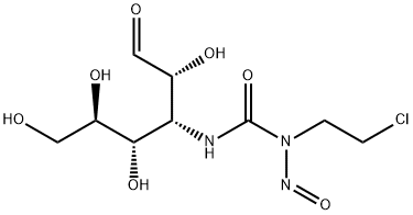 3-(3-(2-chloroethyl)-3-nitrosoureido)-3-deoxyallose Structure