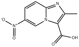 2-methyl-6-nitroimidazo[1,2-a]pyridine-3-carboxylic acid 구조식 이미지