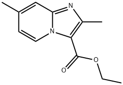 에틸2,7-디메틸이미다조[1,2-A]피리딘-3-카르복실레이트 구조식 이미지