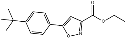 5-[4-(1,1-DIMETHYLETHYL)PHENYL]-3-ISOXAZOLECARBOXYLIC ACID ETHYL ESTER Structure