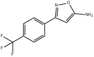 3-(4-(Trifluoromethyl)phenyl)isoxazol-5-amine Structure