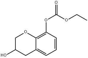 Carbonic acid ethyl 3-hydroxychroman-8-yl ester Structure