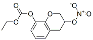 Carbonic acid ethyl 3-nitrooxychroman-8-yl ester Structure