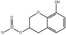 3,4-Dihydro-2H-1-benzopyran-3,8-diol 3-nitrate Structure