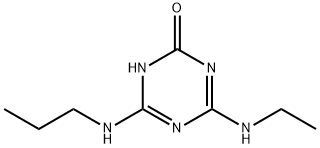 1,3,5-Triazin-2(1H)-one, 4-(ethylamino)-6-(propylamino)- Structure