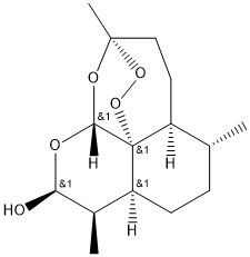 Dihydroartemisinin Structure