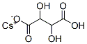 2,3-Dihydroxybutanedioic acid hydrogen 1-cesium salt 구조식 이미지