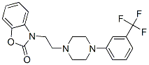 3-[2-[4-[3-(trifluoromethyl)phenyl]piperazin-1-yl]ethyl]benzooxazol-2- one 구조식 이미지