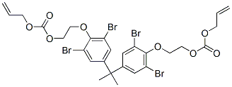 2,2-Bis[4-[2-(allyloxycarbonyloxy)ethoxy]-3,5-dibromophenyl]propane Structure