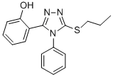 2-(4-Phenyl-5-(propylthio)-4H-1,2,4-triazol-3-yl)phenol 구조식 이미지